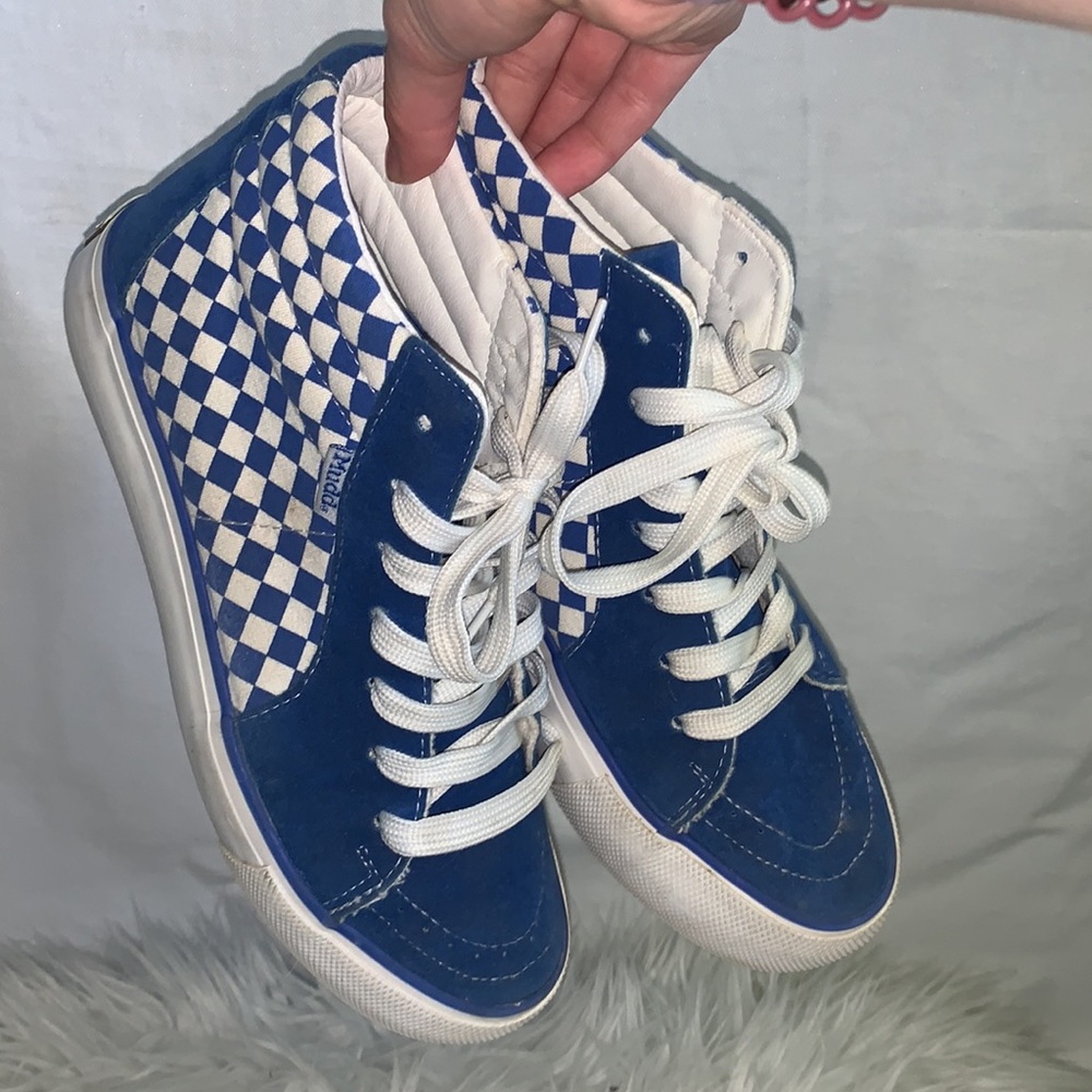 Checkered semi platform MUDD sneakers